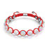 Rouge | Arc-en-ciel Blanc | Argent | Bracelet Charmballa Verre Sirène
